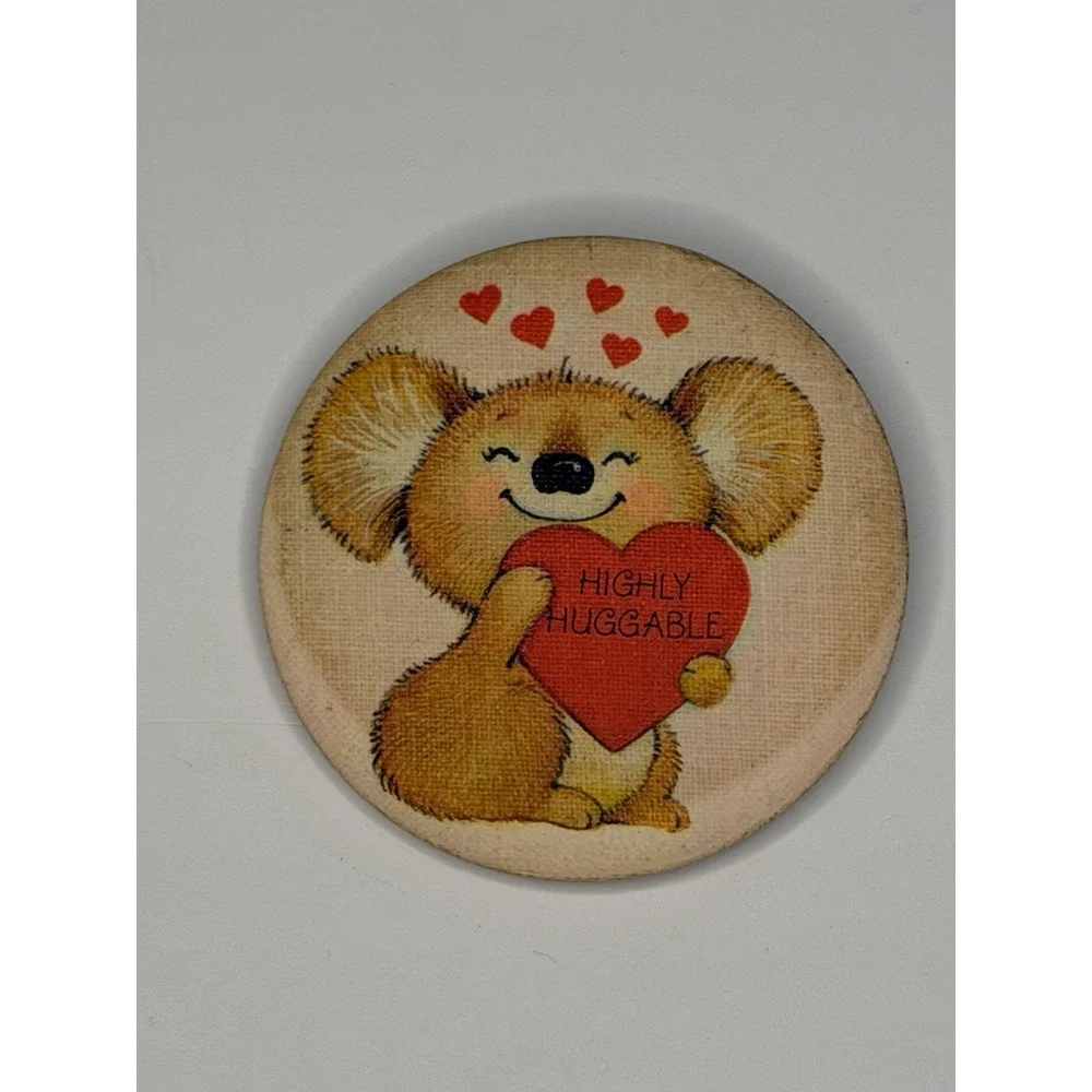 Hallmark, Highly Huggable Koala Pinback Button. 1980 Animals Theme